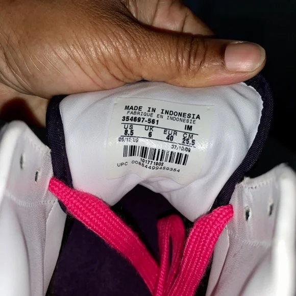 Nike BRS 2009 High Top Sneakers, Purple & Pink, Size 8.5M - Picture 6 of 9